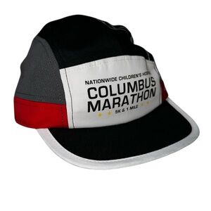 Asics 5 Panel Running Cap Columbus Marathon NWT Nationwide Childrens Hospital